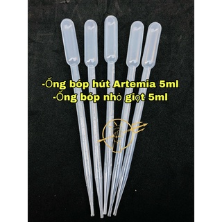 Ống bóp hút artemia hút dung dịch hút thức ăn cho cá loại 5ML