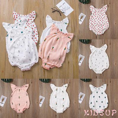 Bộ Áo Liền Quần Tay Cánh Tiên In Họa Tiết Dễ Thương Dành Cho Bé Gái