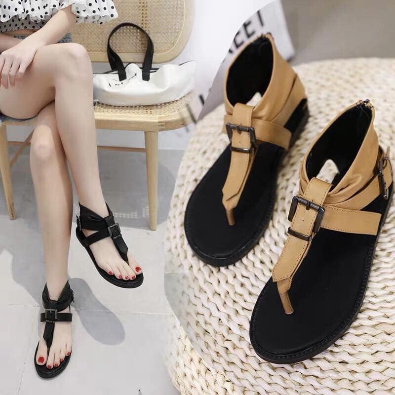 Giày sandal chiến binh khóa giữa|Giày sandal nữ