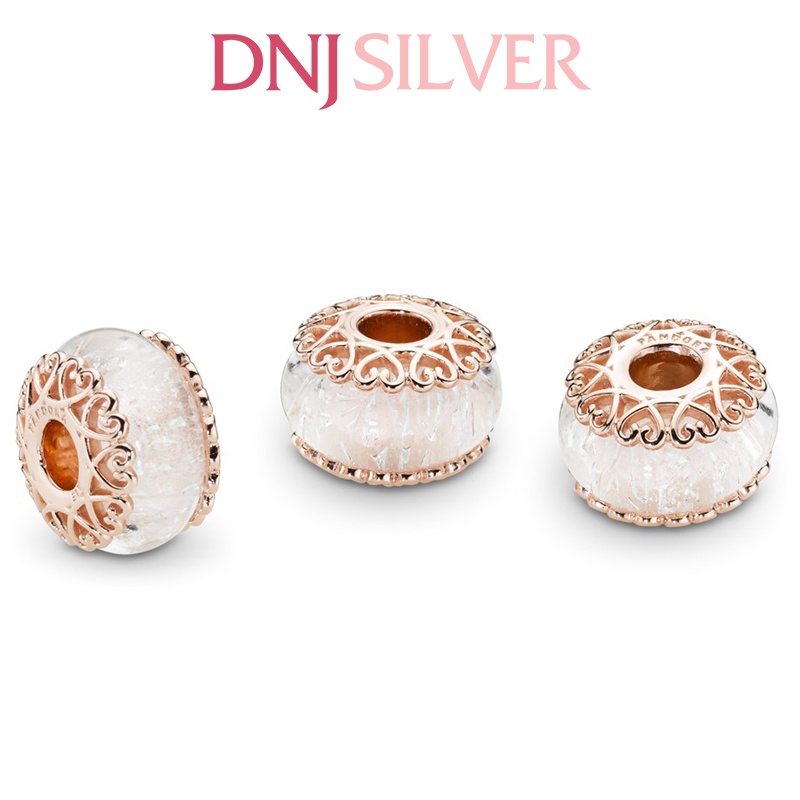 Charm bạc 925 cao cấp, hàng chuẩn bạc - Charm Glass Iridescent Murano thích hợp để mix vòng tay charm - DN183