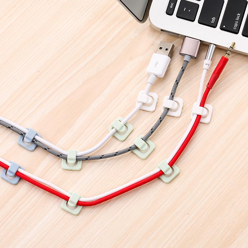 ❧L.d❧Kẹp Cố Định Dây Cáp Mini Dán Tường Tiện Dụng