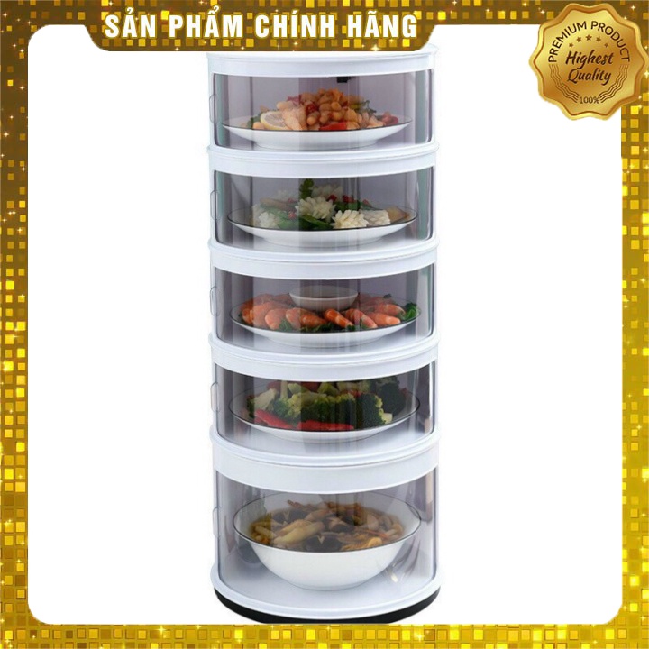 (loại1)Lồng bàn 5 TẦNG, hộp đựng thức ăn GIỮ NHIỆT CHỐNG BỤI , CHỐNG CÔN TRÙNG ĐA NĂNG TIỆN DỤNG