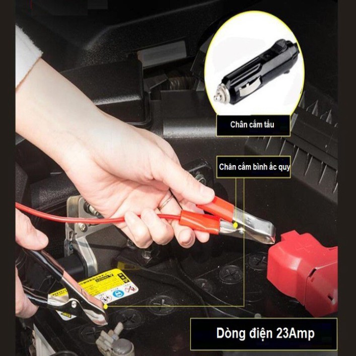 Sản Phẩm Bộ máy bơm lốp ô tô kèm phụ kiệm ứng cứu, sửa chữa HD-506 (bảo hành 12 tháng) .