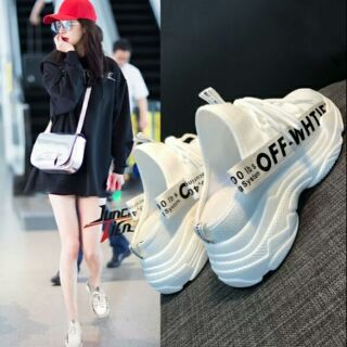 Giầy sục nữ thể thao Offwhite 5 phân