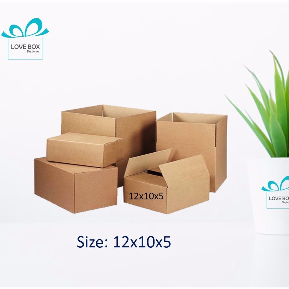 Hộp carton 12x10x5 - Combo 25 hộp giá tận xưởng
