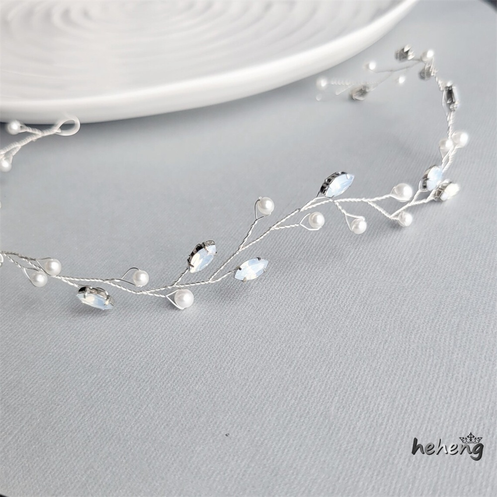 Băng Đô Cài Tóc Đính Ngọc Trai Thời Trang Cho Nữ