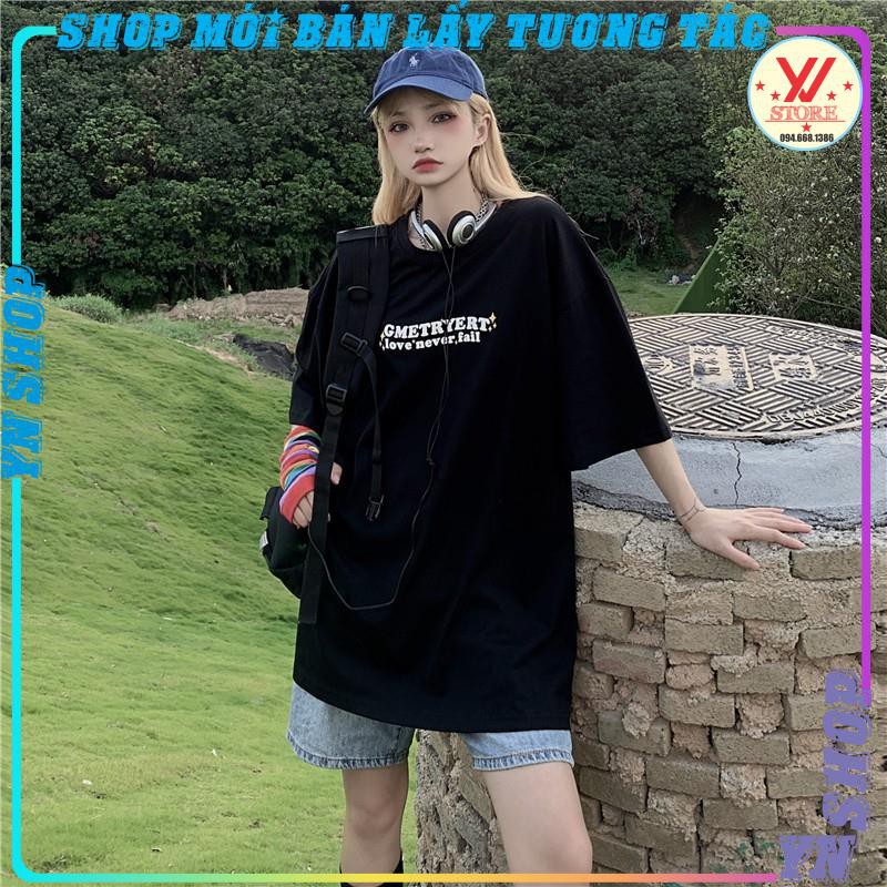 Áo thun tay lỡ form rộng LOVE NEVER FAIL , áo phông Unisexchất cotton xịn 2 chiều 100% dl 240gsm