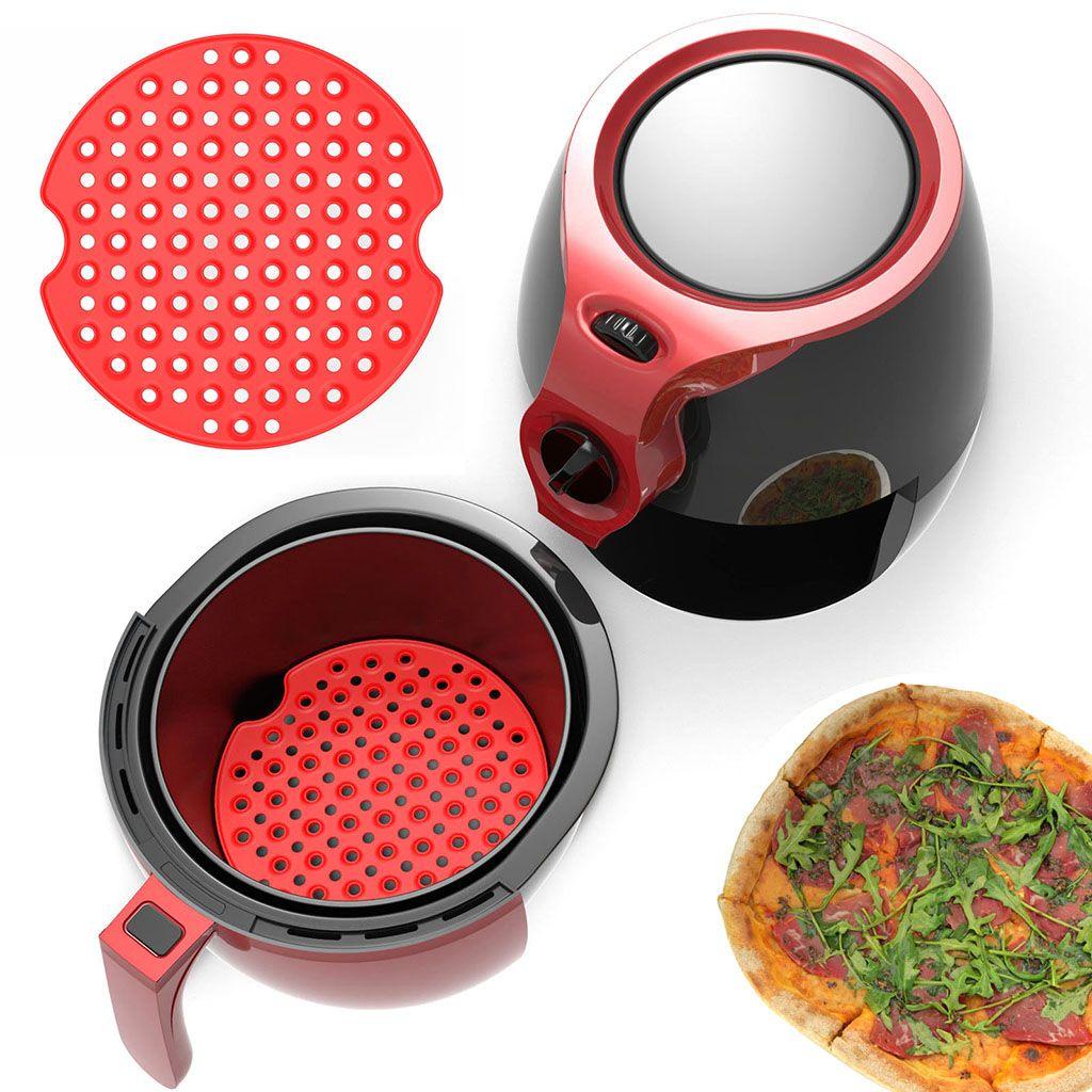 YIYU 1 Tấm Lót Nồi Chiên Không Dầu Silicone Chịu Nhiệt Tái Sử Dụng Được