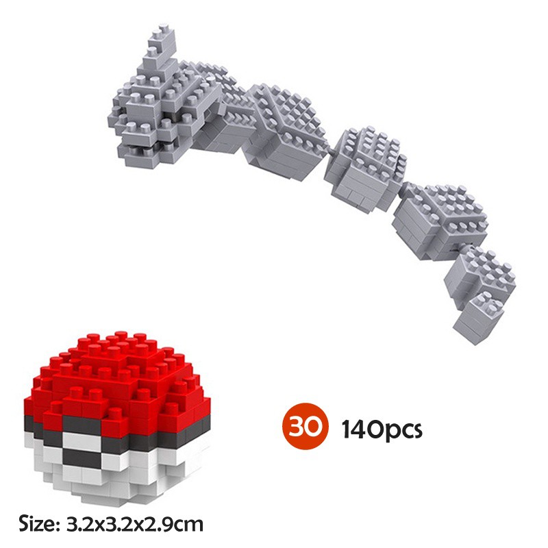 Bộ Đồ Chơi Lego Xếp Hình Pokemon Mini 20 Loại Tự Làm