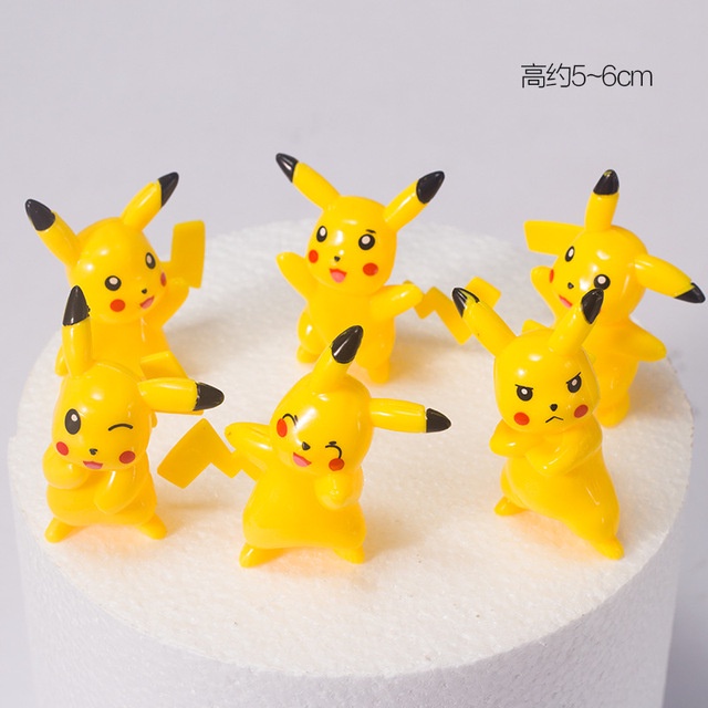 Mô Hình Pikachu Trang Trí Bánh Kem Xinh Xắn