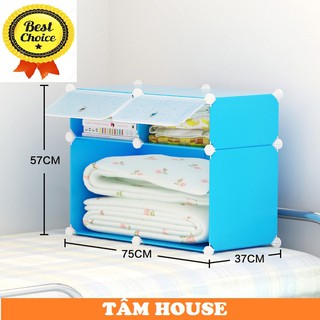 Tủ kệ nhựa lắp ghép đa năng Tâm House TN253