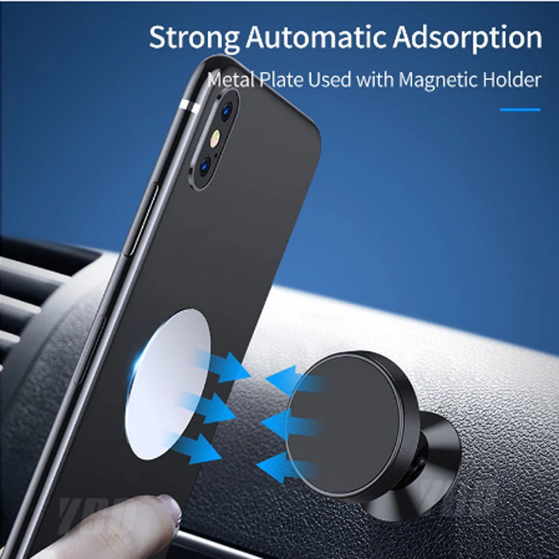 Giá đỡ điện thoại từ tính bằng kim loại tiện dụng cho xe hơi | BigBuy360 - bigbuy360.vn