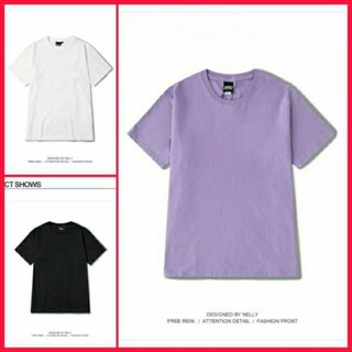 Áo thun unisex form rộng | Áo phông trơn Nelly màu basic dễ phối đồ