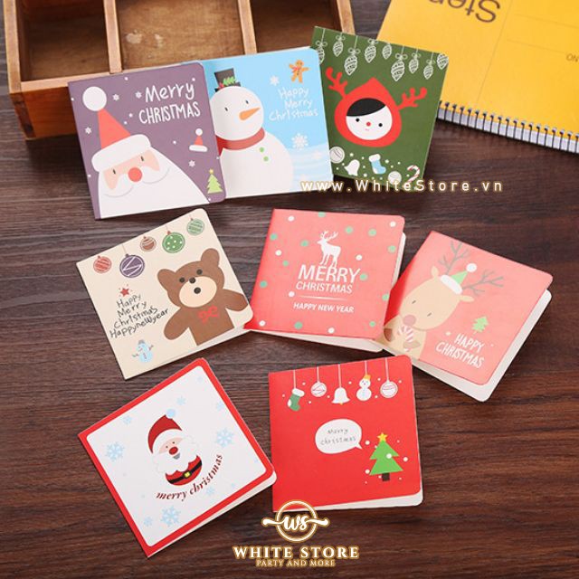 Thiệp Chúc Mừng Noel Giáng Sinh Mini - Mẫu Ngẫu Nhiên - Whitestore.vn