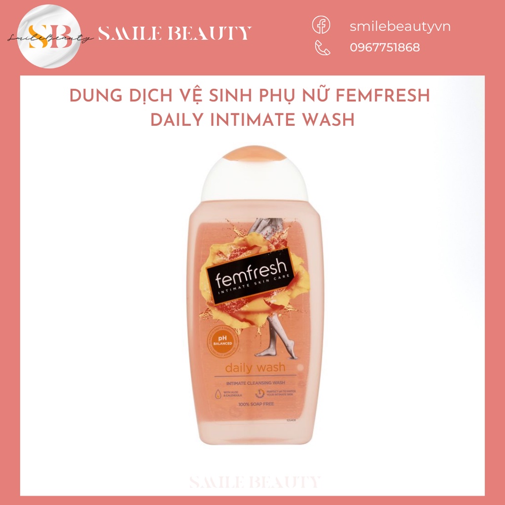 Dung dịch vệ sinh phụ nữ Femfresh Daily Intimate Wash (Màu Cam)