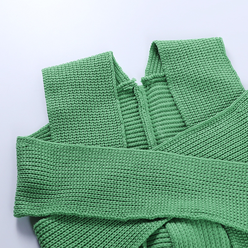 DUNEA Áo Len Không Tay Thiết Kế Gợi Cảm Thời Trang Cho Nữ