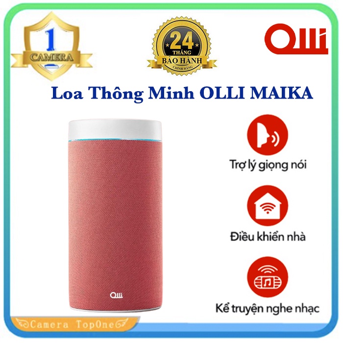Loa thông minh & trợ lý ảo OLLI MAIKA màu hồng.