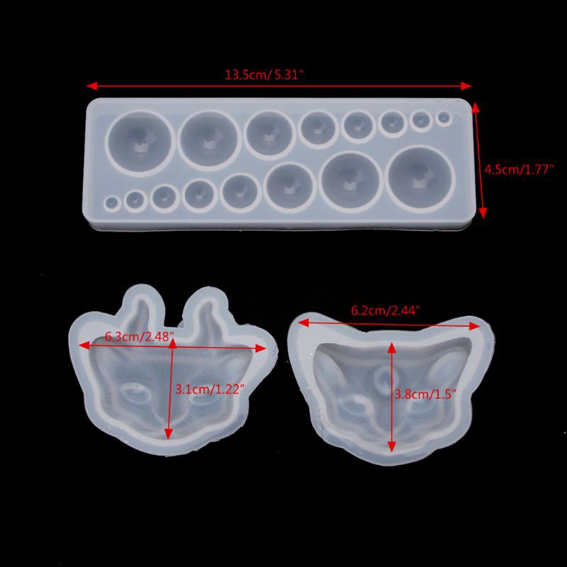 Khuôn Silicone Hình Mắt Mèo Làm Trang Sức