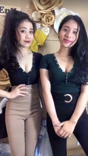 Áo thun croptop cổ tim nút bấm ( kèm video )