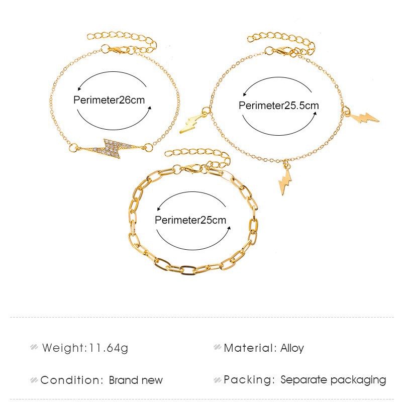 Bộ Vòng Tay Hợp Kim Phong Cách Âu Mỹ