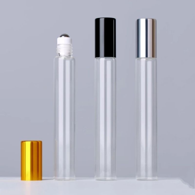 Mẫu 2022 Bộ 3 chai thủy tinh 10ml bi lăn thép,Chọn số lượng lọ và màu sắc Nắp nhé, dùng đựng tinh dầu dubai nước hoa