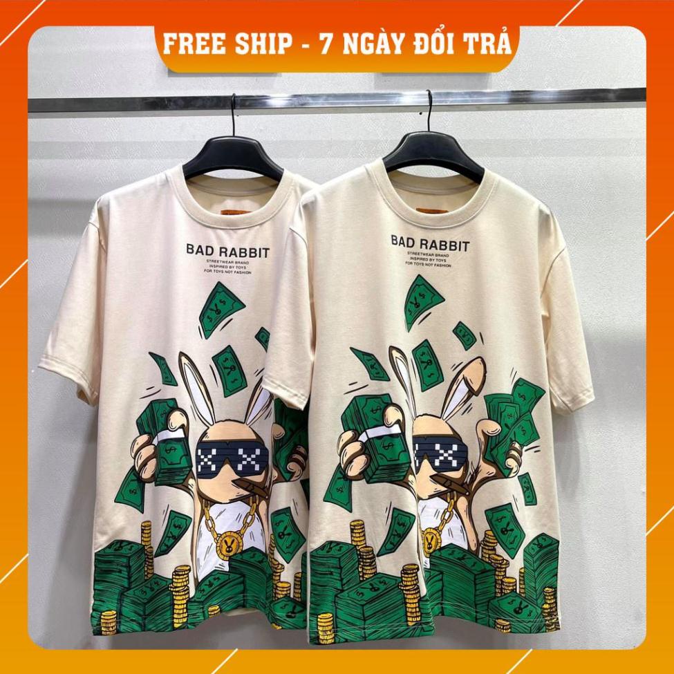 áo thun form tộng nam nữ BAD HABITS tay lỡ FULL TAG