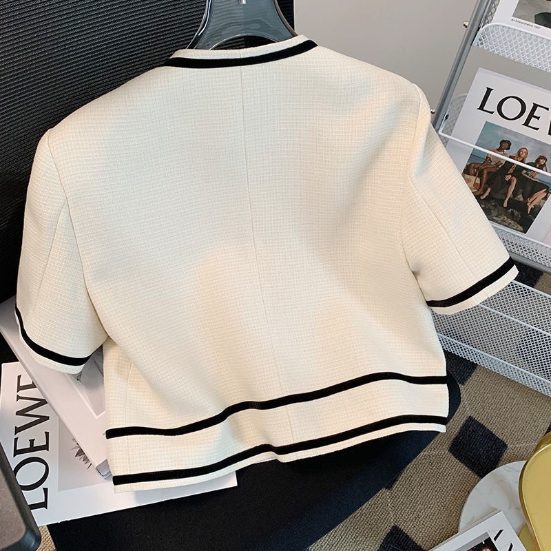 Áo Bigsize Nữ Mập Fashion Áo Kiểu Bigsize Áo Trắng Viền Đen Xô Gân Thiết Kế Trẻ Trung Đủ Size 50-90KG AO006