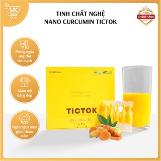Tinh chất  nghệ Nano Curcumin TicTok Hàn Quốc hộp 100 ống x 2ml