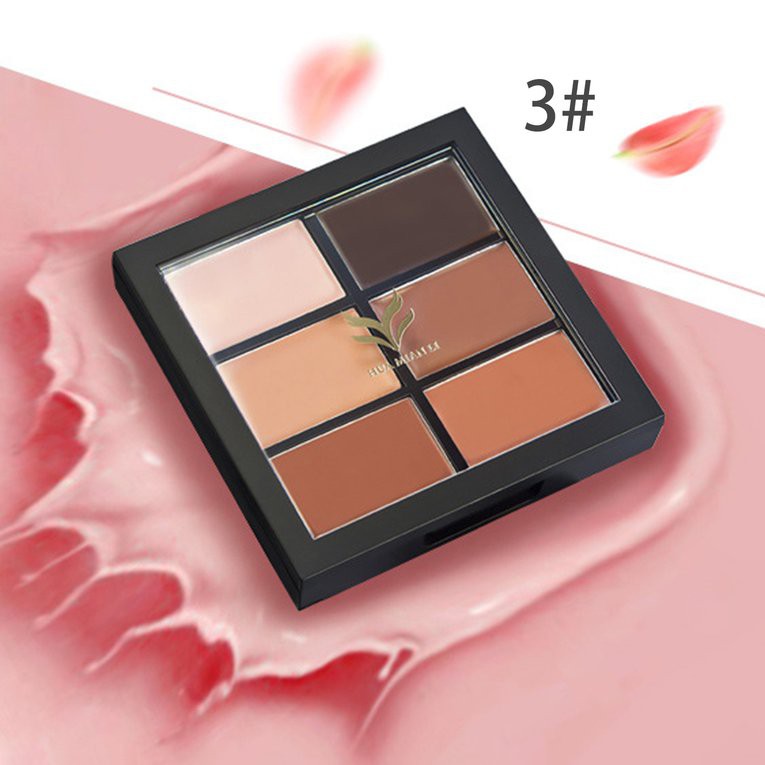[Hàng mới về] Bảng kem che khuyết HUAMIANLI điểm 6 màu sắc trang điểm tự nhiên | BigBuy360 - bigbuy360.vn
