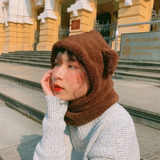 Mũ Gấu lông cừu mềm mại - Cococlub