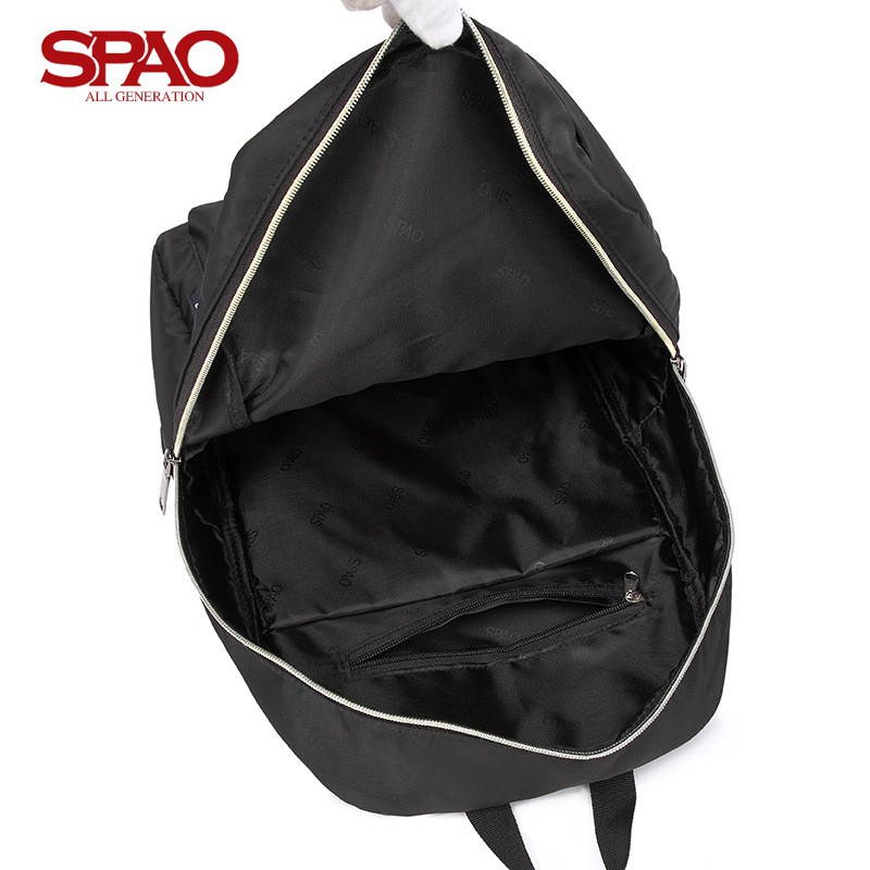 SPAO Korean student bag men's and women's wind British university backpack computer simple bag
