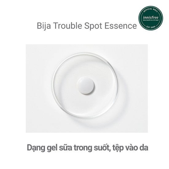 [Mã COSIF03 giảm 10% đơn 400K] Tinh chất làm dịu vùng da mụn innisfree Bija Trouble Spot Essence 15ml