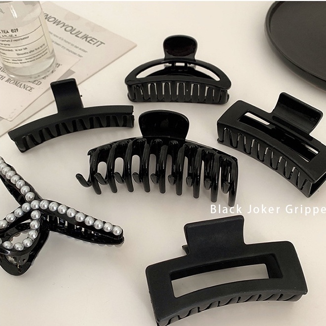 Kẹp tóc càng cua màu đen xinh xắn phong cách hàn quốc