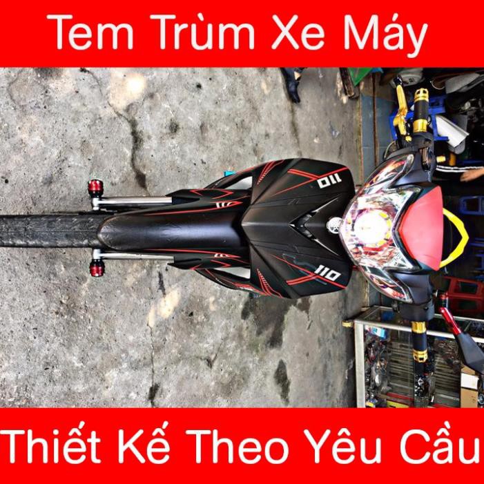 Tem Trùm Sirius Đen Nhám Chỉ Đỏ Đẹp