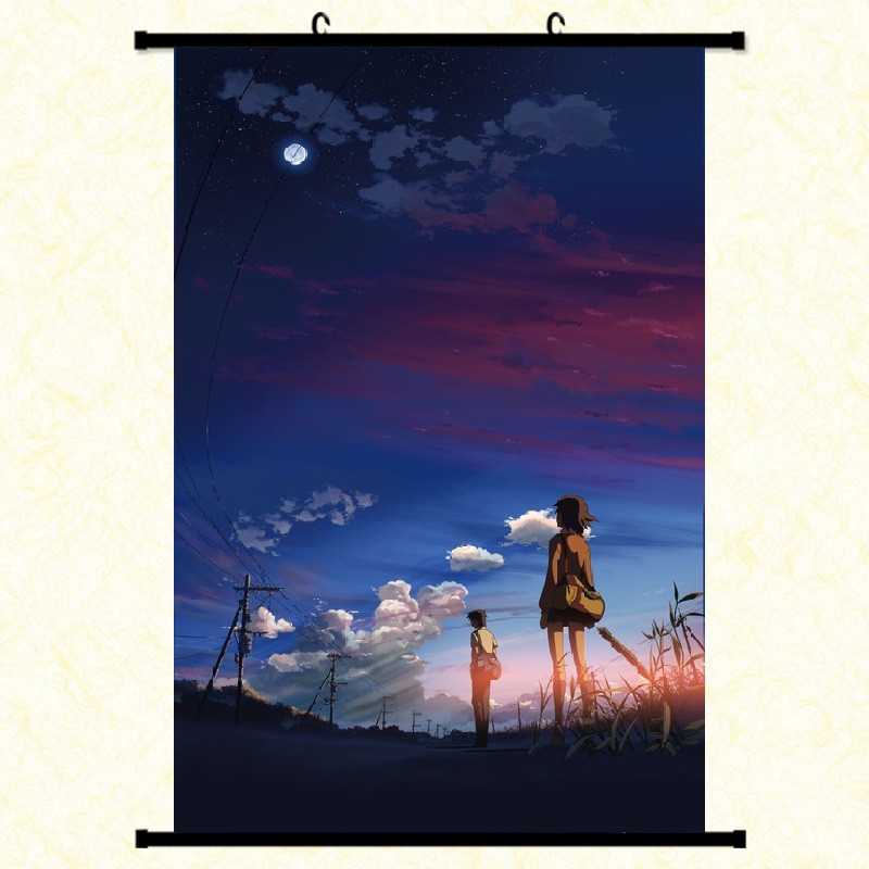 Poster vải anime 5 Centimeter per second 60x90 - 5 centimet trên giây - tranh vải