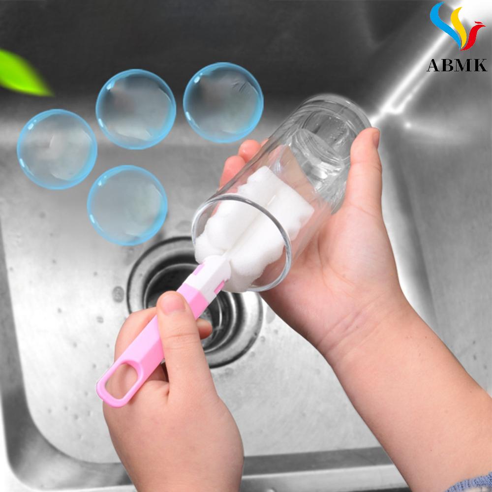 Cọ Xốp Vệ Sinh Bình Sữa Em Bé Có Thể Tháo Rời Tiện Dụng