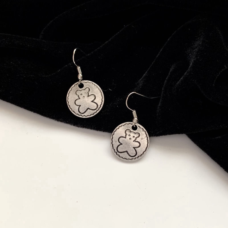 Khuyên Tai Hình Gấu Xinh Xắn Theo Phong Cách Hàn Quốc