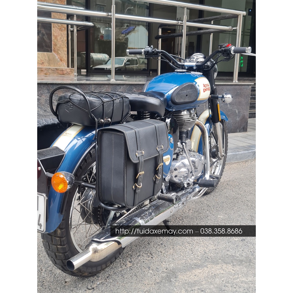 Túi da xe Royal enfield classic 500.