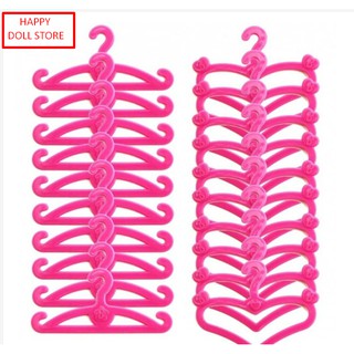 Set 5/10 Móc quần áo bằng nhựa cho búp bê barbie búp bê 30cm