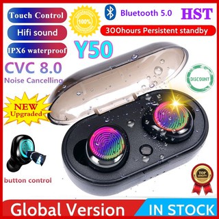 Y50 Tai nghe nhét tai thể thao không dây bluetooth 5.0 sức chứa lớn