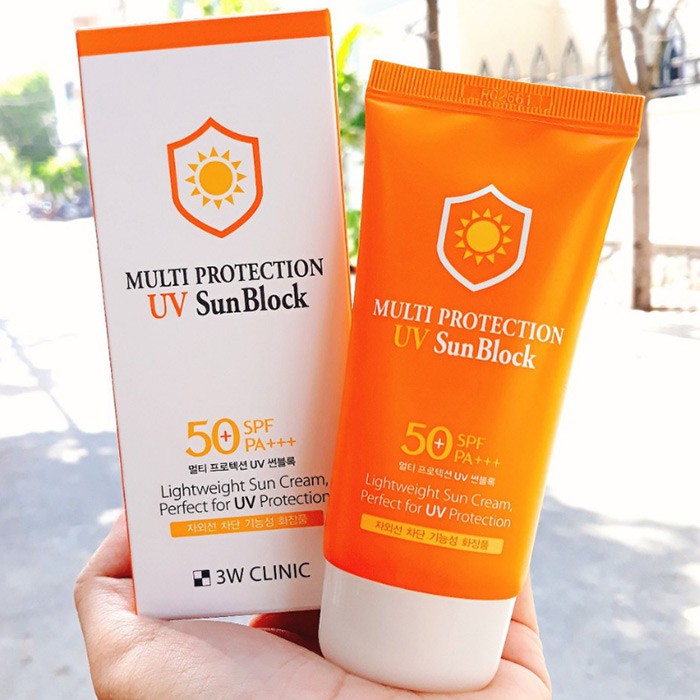 KEM CHỐNG NẮNG 3W CLINIC MULTI PROTECTION UV SUNBLOCK SPF 50+ PA+++