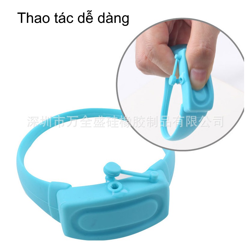 Vòng Đeo Tay Tiện Lợi Chiết Gel Rửa Tay Nhiều Màu Dung Tích 10 ml