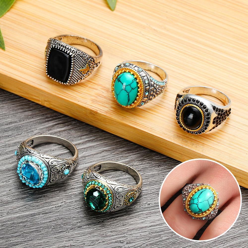 Nhẫn Thổ Nhĩ Kỳ Phong Cách Retro Thời Trang Cho Nam Và Nữ