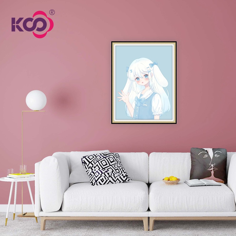 Bộ Tranh Đính Đá 5D Họa Tiết Hoạt Hình Cô Gái Dễ Thương Độc Đáo DIY Dùng Trang Trí Nhà Cửa