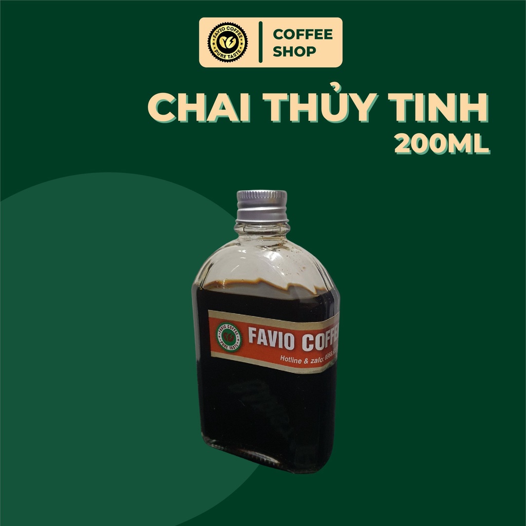 Chai thủy tinh đựng cà phê tiện lợi - Lọ thủy tinh có nắp cao cấp, an toàn cho người sử dụng
