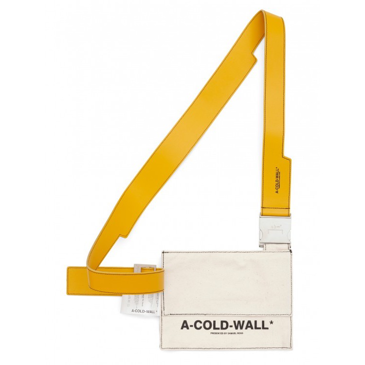 Túi đeo chéo A-COLD-WALL** leather strap canvas ultility bag