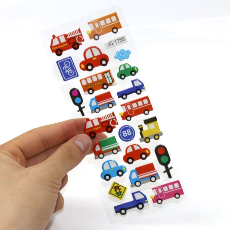 Sticker Dán Trang Trí Nổi Hình Phương Tiện Giao Thông