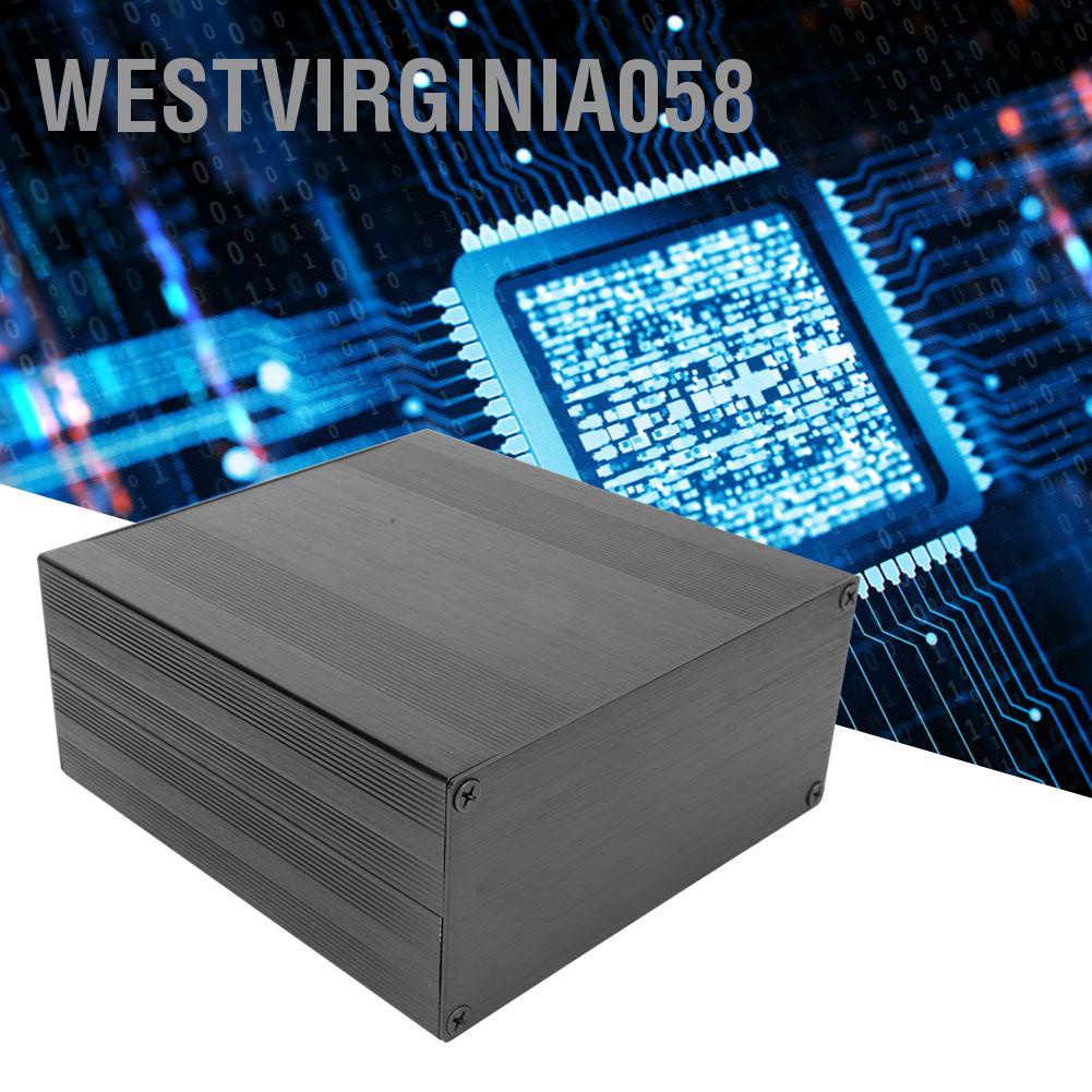 Có thể bán buôn Loại phân chia ôxít đen được chải bằng nhôm Vỏ làm mát hộp điện tử cho bộ khuếch đại GPS Westvirginia058 Hàng giao ngay
