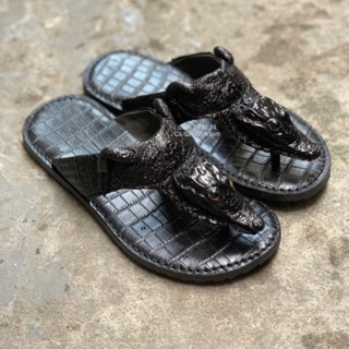 Dép đầu cá sấu màu đen size 41-42-40-39