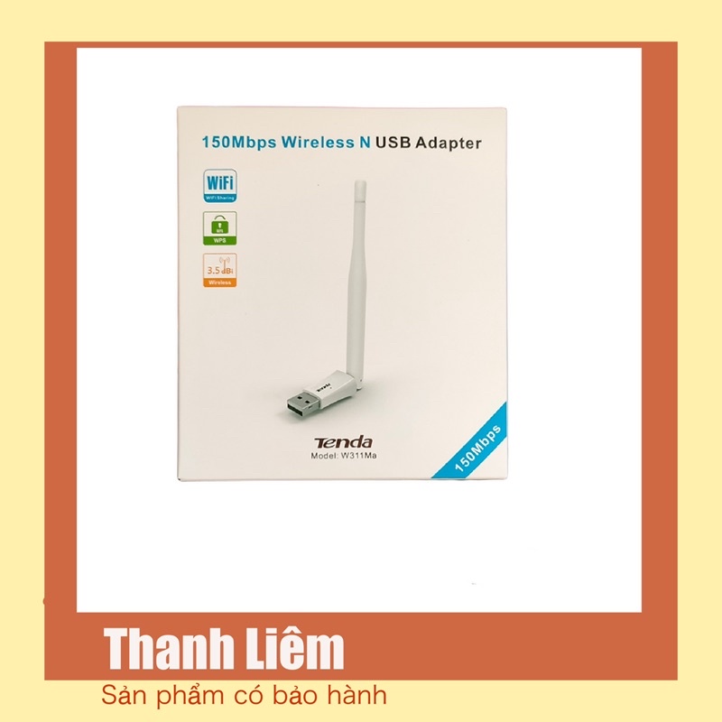 Bộ thu Wifi không dây cổng USB Tenda